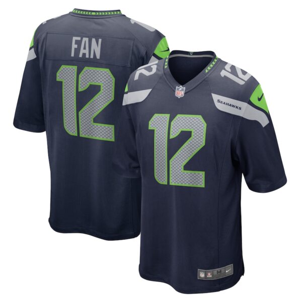12s Seattle Seahawks Nike Game Team Jersey - College Navy photo 1 Jersey4u