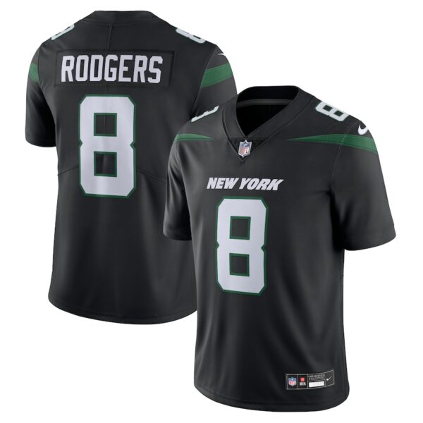 Aaron Rodgers New York Jets Nike  Vapor Untouchable Limited Jersey - Black photo 1 Jersey4u