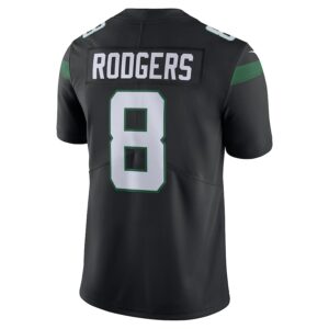 Aaron Rodgers New York Jets Nike  Vapor Untouchable Limited Jersey - Black photo 3 Jersey4u