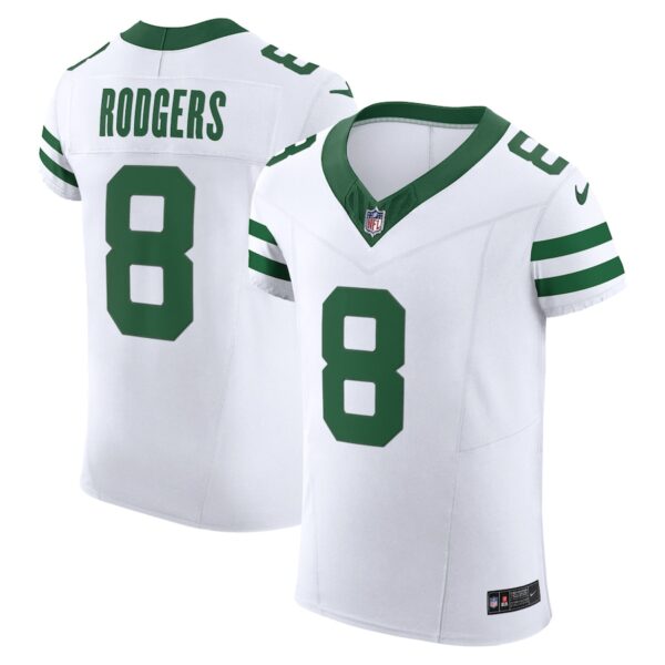 Aaron Rodgers New York Jets Nike  Vapor F.U.S.E. Elite Jersey - Legacy White photo 1 Jersey4u