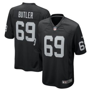 Adam Butler Las Vegas Raiders Nike Team Game Jersey -  Black photo 1 Jersey4u