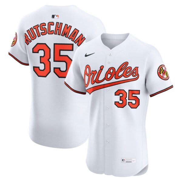 Adley Rutschman Baltimore Orioles Nike Home Elite Jersey - White photo 1 Jersey4u
