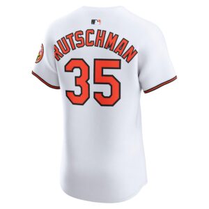 Adley Rutschman Baltimore Orioles Nike Home Elite Jersey - White photo 3 Jersey4u