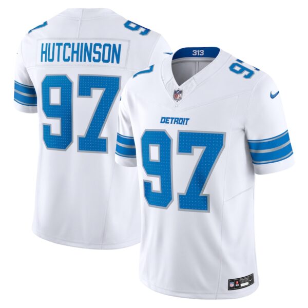 Aidan Hutchinson Detroit Lions Nike Vapor F.U.S.E. Limited Jersey - White photo 1 Jersey4u