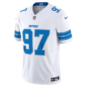 Aidan Hutchinson Detroit Lions Nike Vapor F.U.S.E. Limited Jersey - White photo 2 Jersey4u