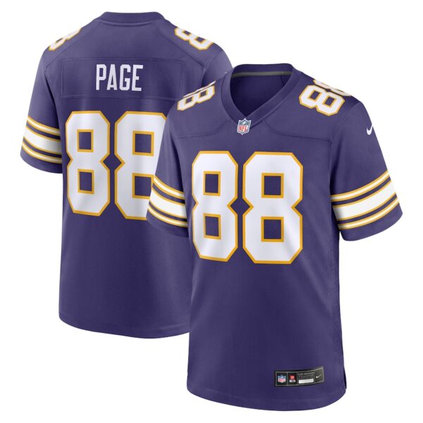 Alan Page Minnesota Vikings Nike Classic Retired Player Jersey - Purple photo 1 Jersey4u