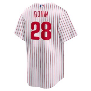 Alec Bohm Philadelphia Phillies Nike Jersey4u Player Jersey - White photo 3 Jersey4u
