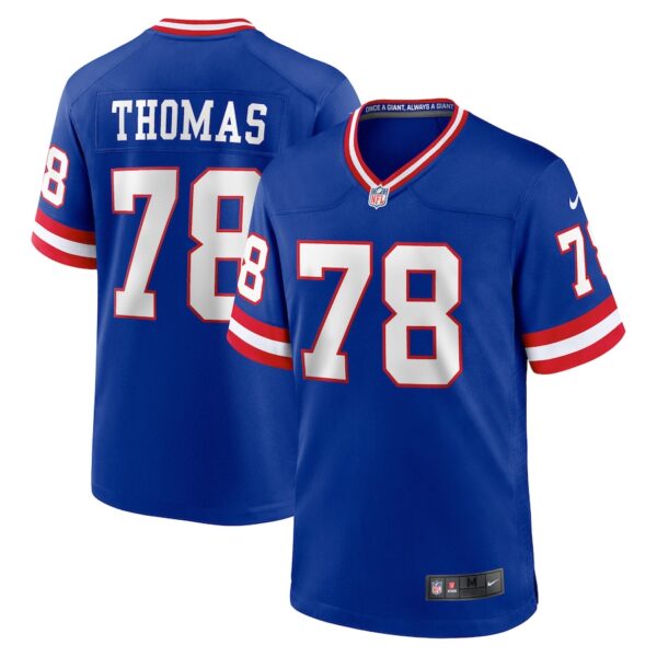Andrew Thomas New York Giants Nike Classic Player Game Jersey - Royal photo 1 Jersey4u