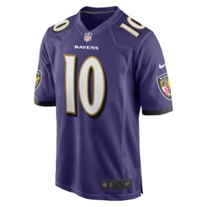 Arthur Maulet Baltimore Ravens Nike  Game Jersey -  Purple photo 2 Jersey4u