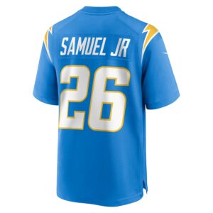Asante Samuel Jr. Los Angeles Chargers Nike Game Player Jersey - Powder Blue photo 3 Jersey4u