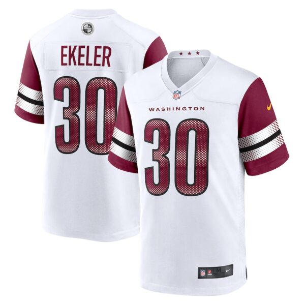 Austin Ekeler Washington Commanders Nike Game Jersey -  White photo 1 Jersey4u