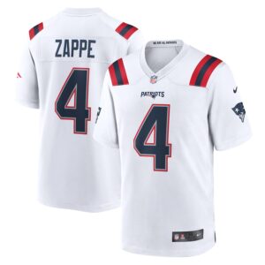 Bailey Zappe New England Patriots Nike Game Player Jersey - White photo 1 Jersey4u