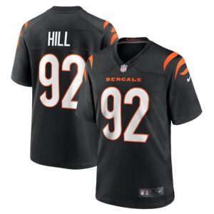B.J. Hill Cincinnati Bengals Nike Game Jersey - Black photo 1 Jersey4u
