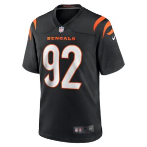 B.J. Hill Cincinnati Bengals Nike Game Jersey - Black photo 2 Jersey4u