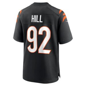 B.J. Hill Cincinnati Bengals Nike Game Jersey - Black photo 3 Jersey4u