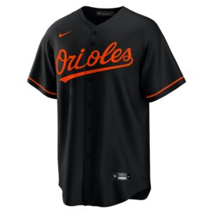 Baltimore Orioles Nike Alternate Jersey4u Team Jersey - Black photo 2 Jersey4u