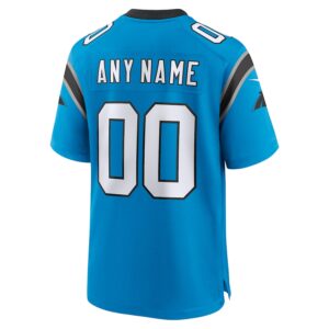 Carolina Panthers Nike Alternate Custom Game Jersey - Blue photo 3 Jersey4u