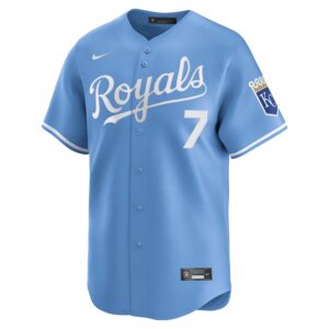Bobby Witt Jr. Kansas City Royals Nike Alternate Limited Player Jersey - Light Blue photo 2 Jersey4u