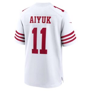 Brandon Aiyuk San Francisco 49ers Nike Player Game Jersey - White photo 3 Jersey4u