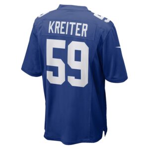 Casey Kreiter New York Giants Nike Team Game Jersey - Royal photo 3 Jersey4u