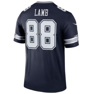 CeeDee Lamb Dallas Cowboys Nike Team Legend Player Performance Top - Navy photo 3 Jersey4u