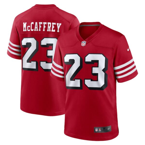 Christian McCaffrey San Francisco 49ers Nike Alternate Game Player Jersey - Scarlet photo 1 Jersey4u