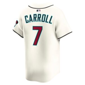 Corbin Carroll Arizona Diamondbacks Nike Home Limited Player Jersey - Cream photo 3 Jersey4u