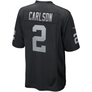Daniel Carlson Las Vegas Raiders Nike Game Player Jersey - Black photo 3 Jersey4u
