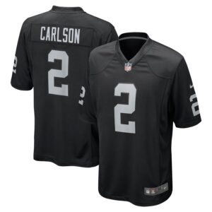 Daniel Carlson Las Vegas Raiders Nike Team Game Jersey -  Black photo 1 Jersey4u