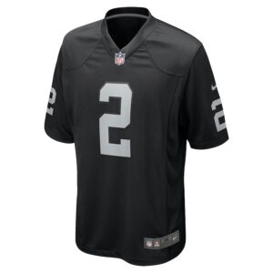 Daniel Carlson Las Vegas Raiders Nike Team Game Jersey -  Black photo 2 Jersey4u