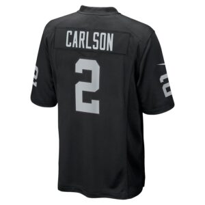 Daniel Carlson Las Vegas Raiders Nike Team Game Jersey -  Black photo 3 Jersey4u