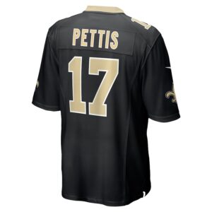 Dante Pettis New Orleans Saints Nike  Game Jersey -  Black photo 3 Jersey4u