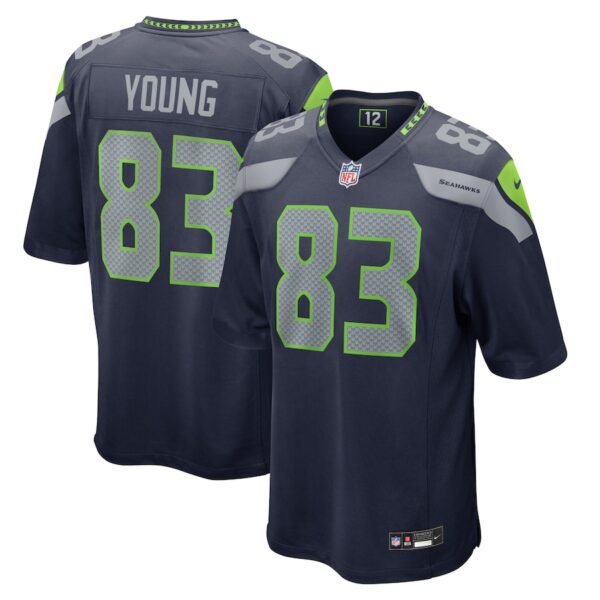 Dareke Young Seattle Seahawks Nike  Game Jersey -  College Navy photo 1 Jersey4u