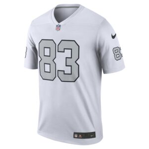 Darren Waller Las Vegas Raiders Nike Alternate Legend Player Performance Top - White photo 2 Jersey4u