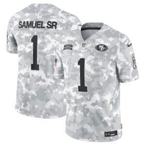 Deebo Samuel Sr San Francisco 49ers Nike 2024 Salute to Service Limited Jersey - Arctic Camo photo 1 Jersey4u