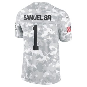 Deebo Samuel Sr San Francisco 49ers Nike 2024 Salute to Service Limited Jersey - Arctic Camo photo 3 Jersey4u