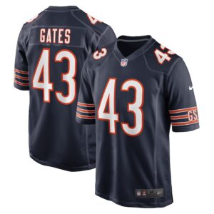 DeMarquis Gates Chicago Bears Nike Game Player Jersey - Navy photo 1 Jersey4u