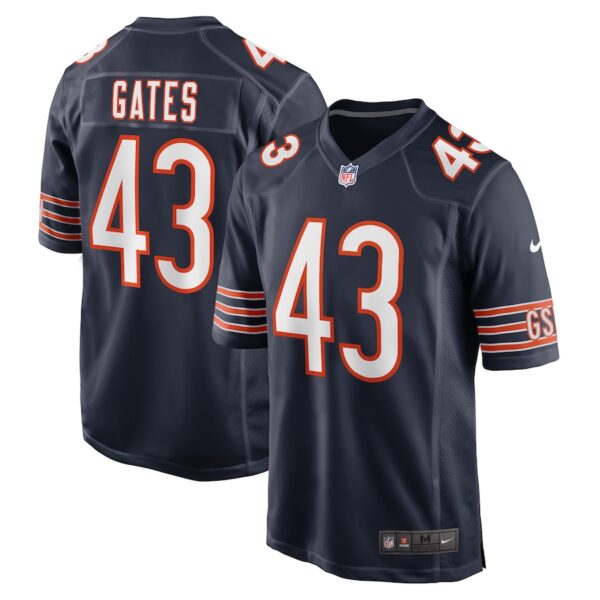 DeMarquis Gates Chicago Bears Nike Game Player Jersey - Navy photo 1 Jersey4u