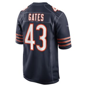 DeMarquis Gates Chicago Bears Nike Game Player Jersey - Navy photo 3 Jersey4u