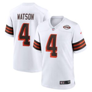 Deshaun Watson Cleveland Browns Nike Alternate Game Jersey - White photo 1 Jersey4u