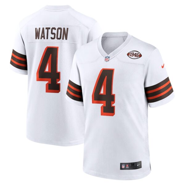 Deshaun Watson Cleveland Browns Nike Alternate Game Jersey - White photo 1 Jersey4u
