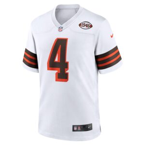 Deshaun Watson Cleveland Browns Nike Alternate Game Jersey - White photo 2 Jersey4u