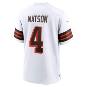 Deshaun Watson Cleveland Browns Nike Alternate Game Jersey - White photo 3 Jersey4u