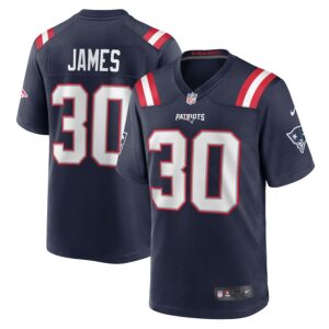 D.J. James New England Patriots Nike Team Game Jersey -  Navy photo 1 Jersey4u