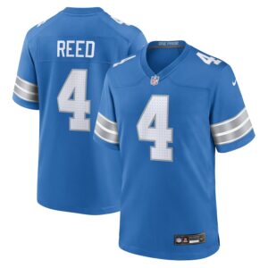 D.J. Reed Detroit Lions Nike Team Game Jersey -  Blue photo 1 Jersey4u