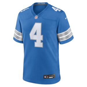 D.J. Reed Detroit Lions Nike Team Game Jersey -  Blue photo 2 Jersey4u