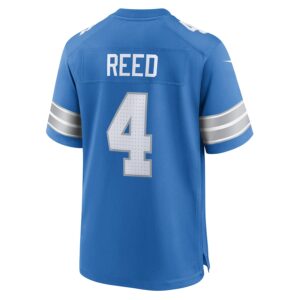 D.J. Reed Detroit Lions Nike Team Game Jersey -  Blue photo 3 Jersey4u