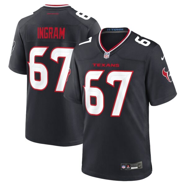 Ed Ingram Houston Texans Nike Team Game Jersey -  Navy photo 1 Jersey4u
