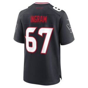 Ed Ingram Houston Texans Nike Team Game Jersey -  Navy photo 3 Jersey4u