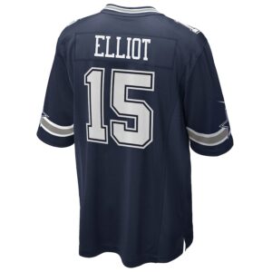 Ezekiel Elliott Dallas Cowboys Nike Team Game Jersey - Navy photo 3 Jersey4u